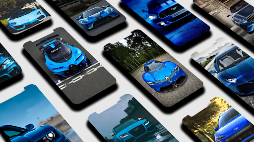 Blue Car Wallpapers - Image screenshot of android app
