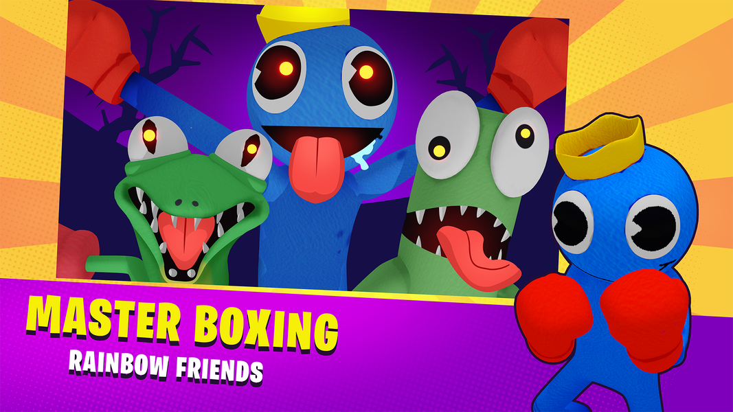 Rainbow Monster Boxing - Gameplay image of android game