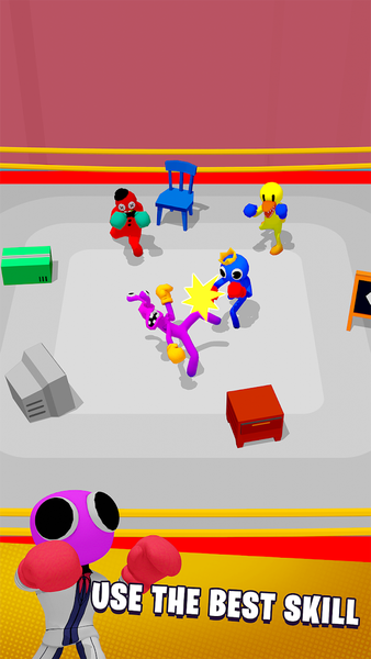 Rainbow Monster Boxing - Gameplay image of android game