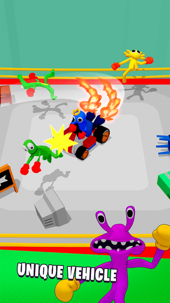 Rainbow Monster Boxing - Gameplay image of android game