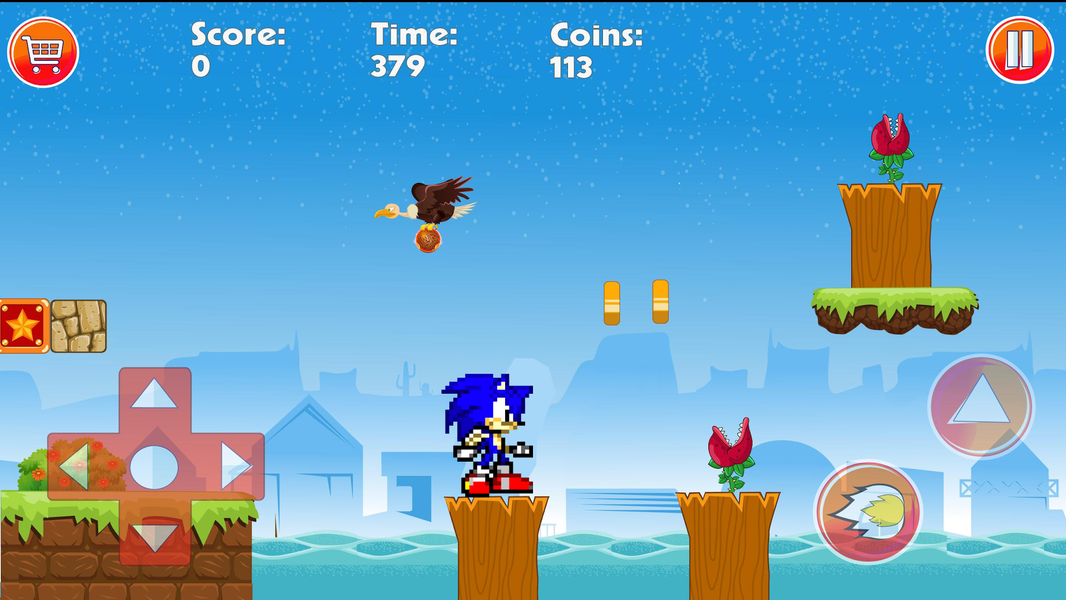 Race Blue Hedgehog Simulator - عکس بازی موبایلی اندروید