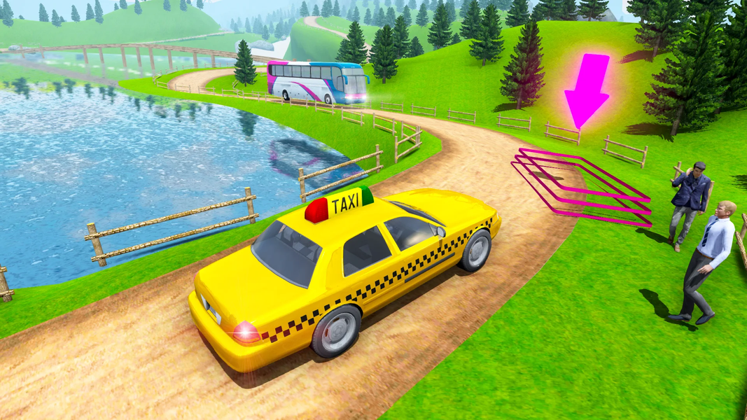 offroad taxi driving game 3d - Gameplay image of android game