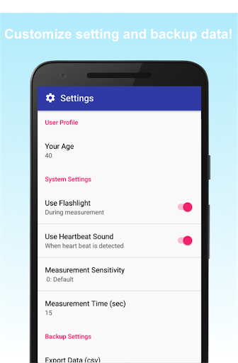 Heart Rate Monitor - عکس برنامه موبایلی اندروید