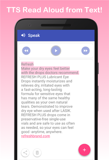 Text to Speech TTS Read Aloud - عکس برنامه موبایلی اندروید