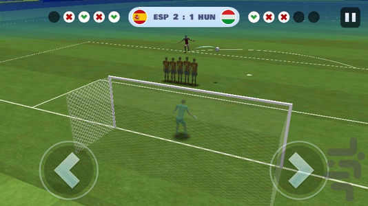 football free kick - Gameplay image of android game