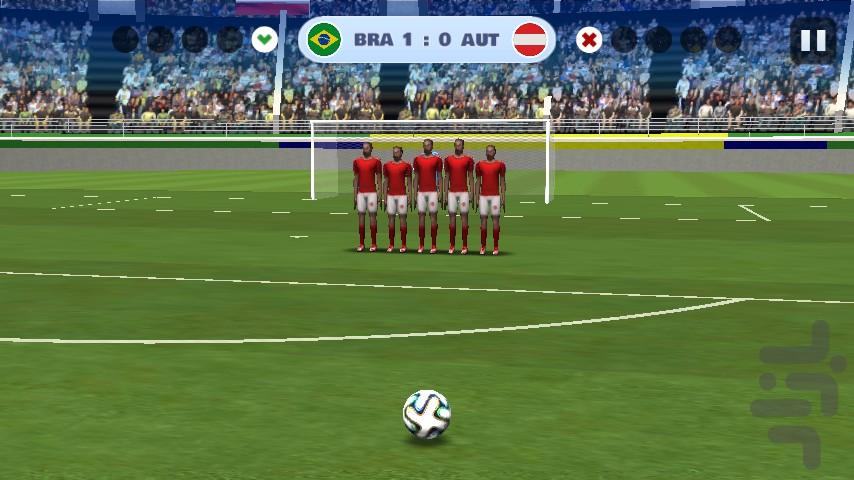 فوتبال ضربه آزاد ۲ - عکس بازی موبایلی اندروید