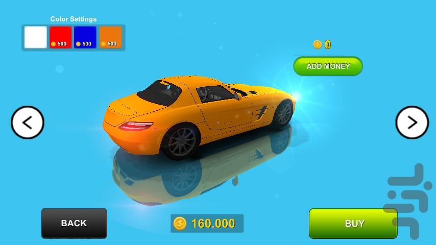 car in driving - Gameplay image of android game