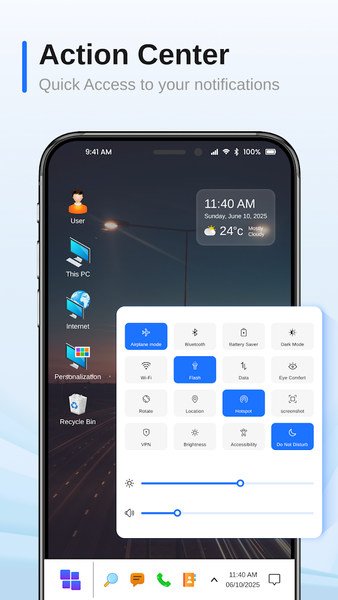 Launcher for Desktop Look - عکس برنامه موبایلی اندروید