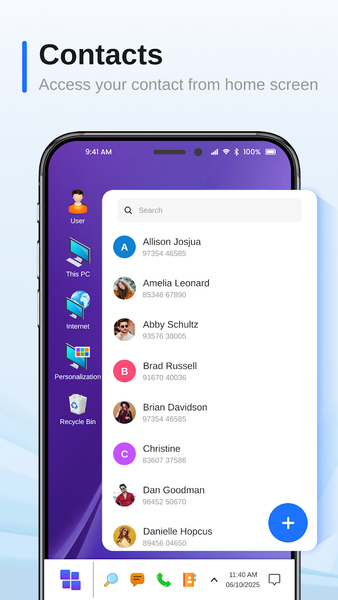 Launcher for Desktop Look - عکس برنامه موبایلی اندروید