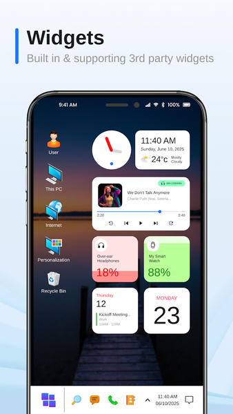 Launcher for Desktop Look - عکس برنامه موبایلی اندروید