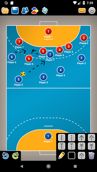 Coach Tactic Board: Handball - Image screenshot of android app