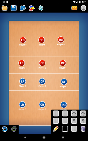 Coach Tactic Board: Volley - Image screenshot of android app