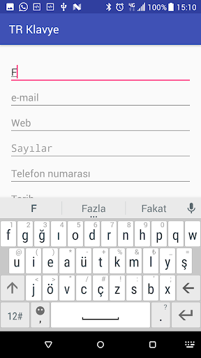 Turkish Keyboard - Image screenshot of android app