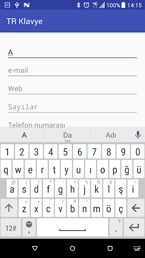 Turkish Keyboard - Image screenshot of android app