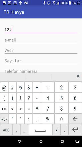 Turkish Keyboard - Image screenshot of android app