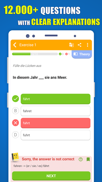 Learn German Grammar all level - عکس برنامه موبایلی اندروید