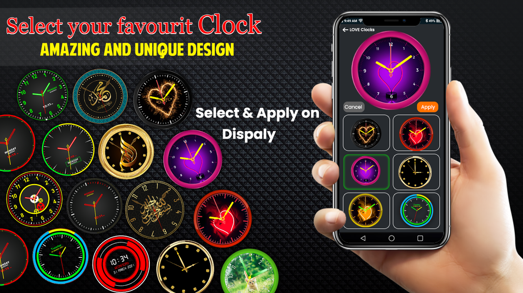 Analog Clock Live Wallpaper - عکس برنامه موبایلی اندروید