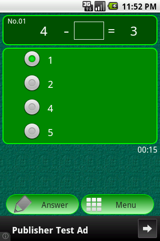 Calculate drill - Gameplay image of android game