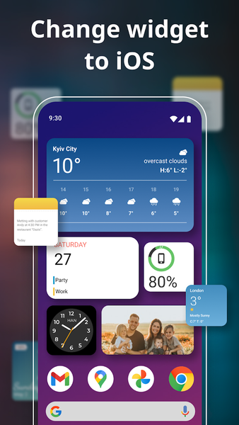 Widgets iOS 17 - Color Widgets - عکس برنامه موبایلی اندروید