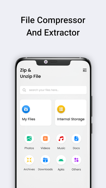 Zip-File Unzipper Extractor - عکس برنامه موبایلی اندروید