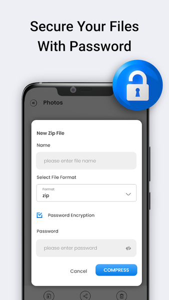 Zip-File Unzipper Extractor - عکس برنامه موبایلی اندروید