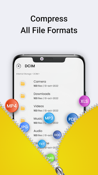 Zip-File Unzipper Extractor - عکس برنامه موبایلی اندروید
