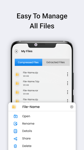 Zip-File Unzipper Extractor - عکس برنامه موبایلی اندروید