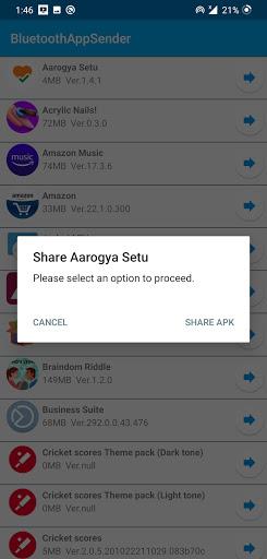 Bluetooth App Share - APK Sharer - APK Sender - Image screenshot of android app