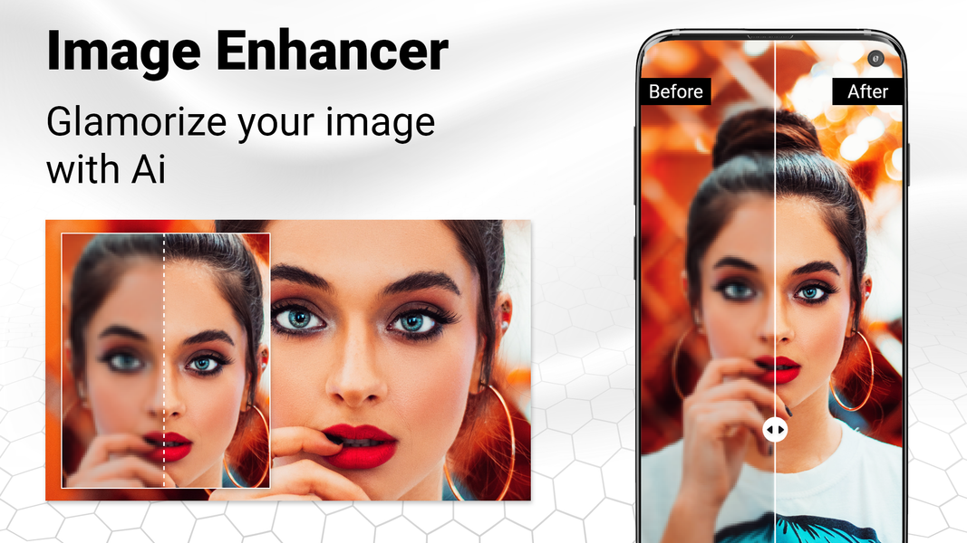 HD Photo - AI Photo Enhancer - عکس برنامه موبایلی اندروید