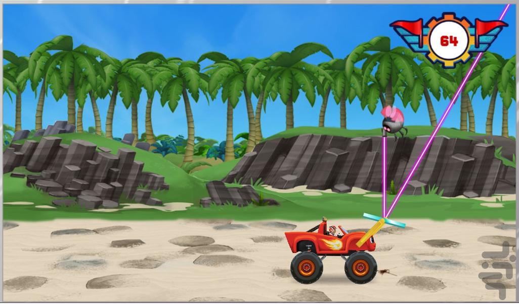 بازی ماشینی بلیز در جزیره - Gameplay image of android game