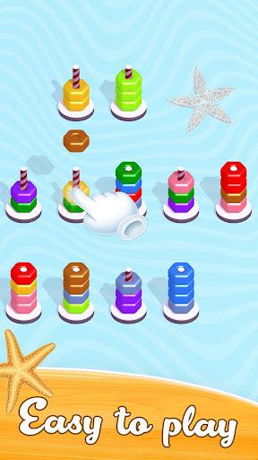 Color Stack Puzzle: Hoop Sort - عکس برنامه موبایلی اندروید
