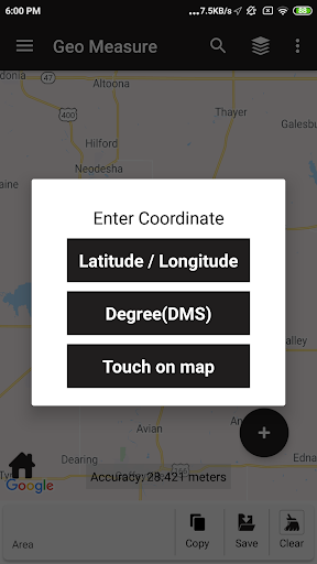Geo Measure Area calculator - عکس برنامه موبایلی اندروید