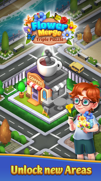 Flower Merge - Triple Puzzle - عکس بازی موبایلی اندروید