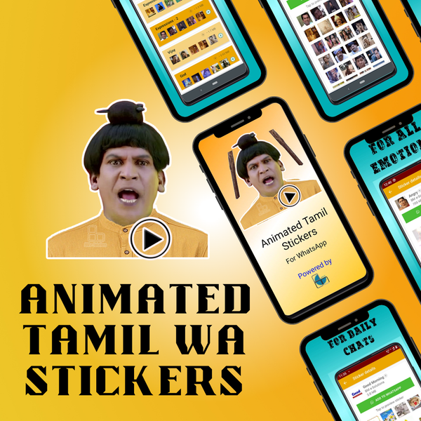 Animated Tamil  WAStickers - Image screenshot of android app