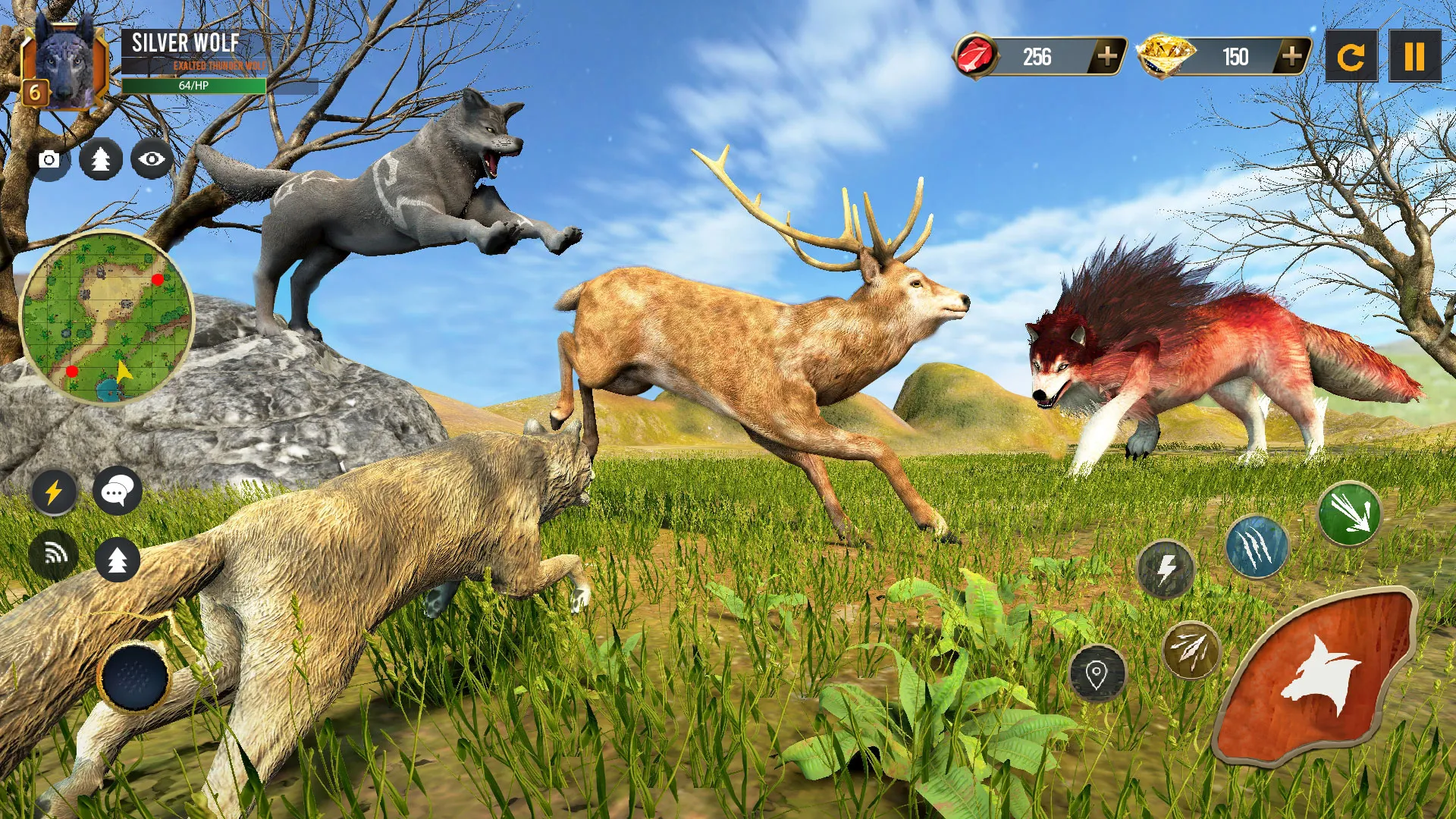 بازی Wild Wolf Simulator Wolf Games - دانلود | بازار