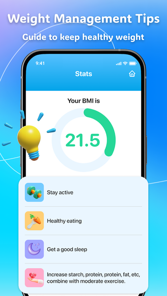 BMI Calculator - Track Weight - عکس برنامه موبایلی اندروید