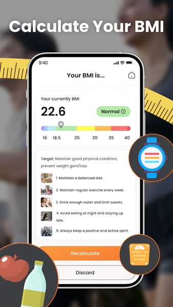 BMI Tracker: Ideal Body Weight - عکس برنامه موبایلی اندروید