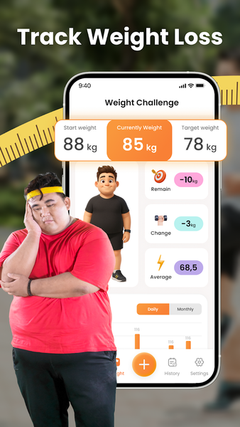 BMI Tracker: Ideal Body Weight - عکس برنامه موبایلی اندروید