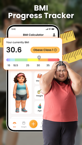 BMI Tracker: Ideal Body Weight - عکس برنامه موبایلی اندروید