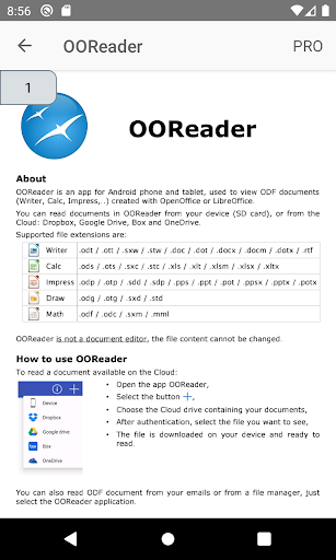 OOReader - عکس برنامه موبایلی اندروید