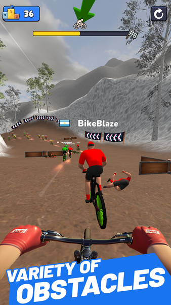 BMX Cycle 3D: Stunt Race Game - Gameplay image of android game