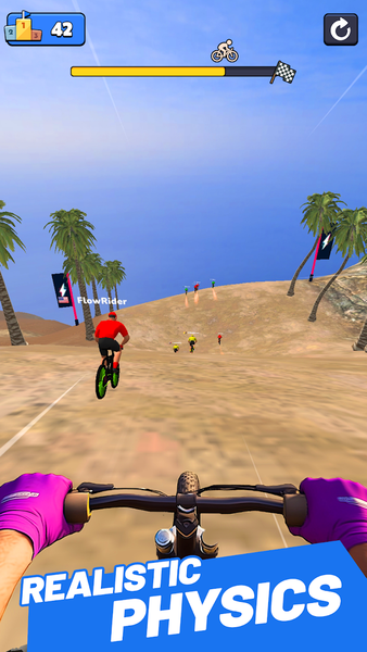 BMX Cycle 3D: Stunt Race Game - Gameplay image of android game