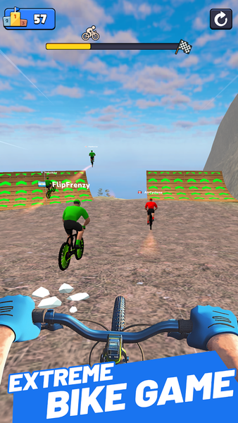 BMX Cycle 3D: Stunt Race Game - Gameplay image of android game