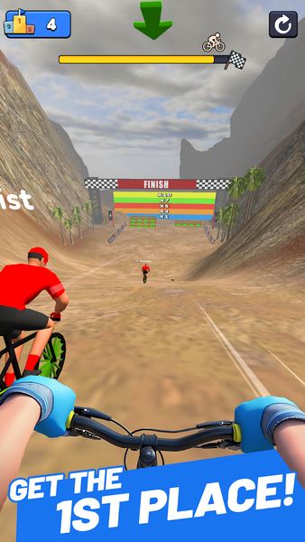 BMX Cycle 3D: Stunt Race Game - Gameplay image of android game