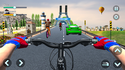 BMX Cycle Race: Cycle Stunts - Gameplay image of android game