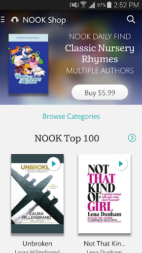 NOOK Audiobooks - Image screenshot of android app