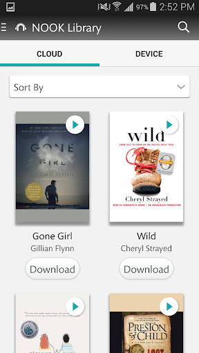 NOOK Audiobooks - Image screenshot of android app