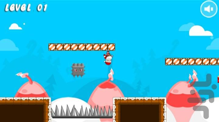 Santa Gravity Run - Gameplay image of android game