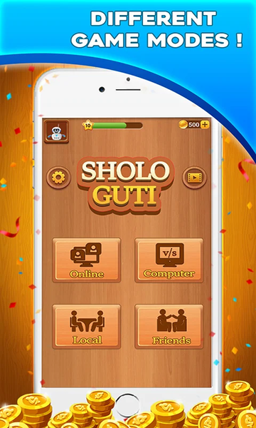 Bead 16 Sholo Guti Board Game - Gameplay image of android game