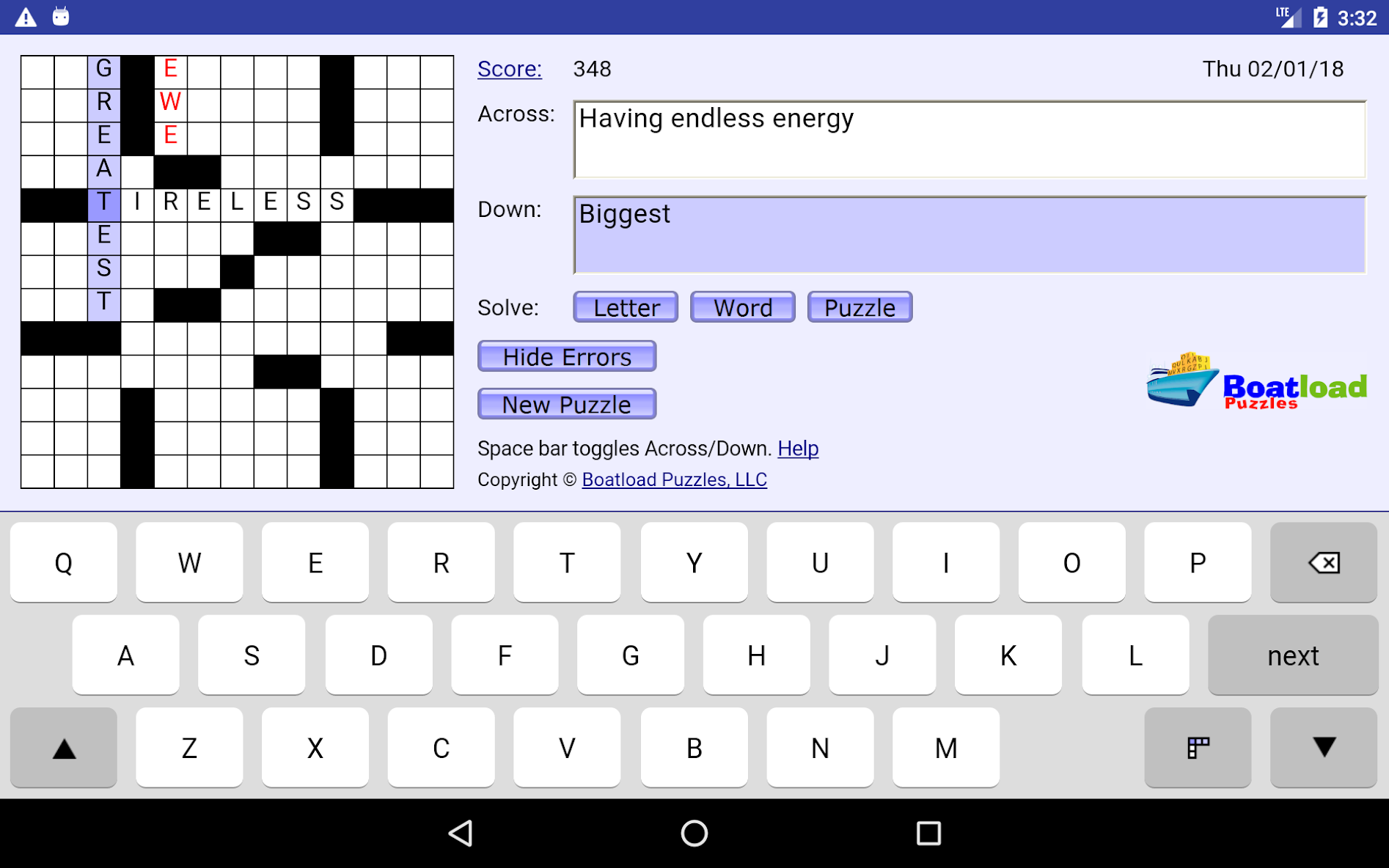 بازی Daily Crosswords - دانلود | بازار